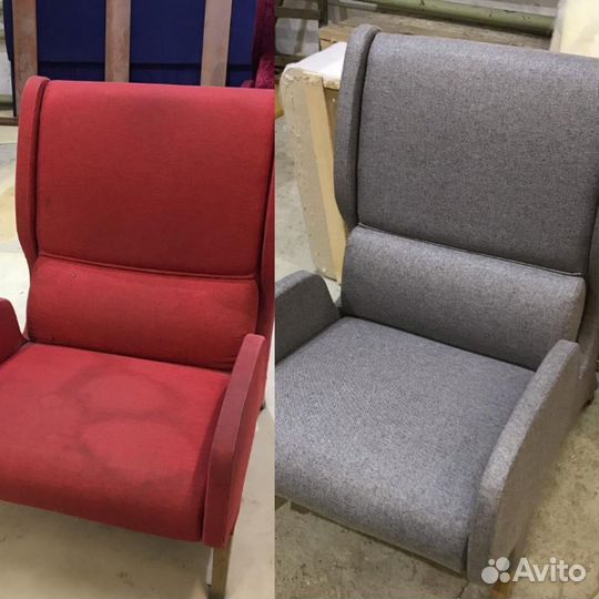 Перетяжка мебели Замена ткани