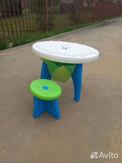 Детский стол с конструктором развивающий игровой