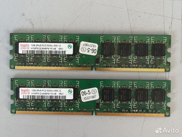 Модули памяти DDR2 1GB