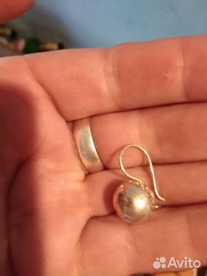 Серьги серебро СССР
