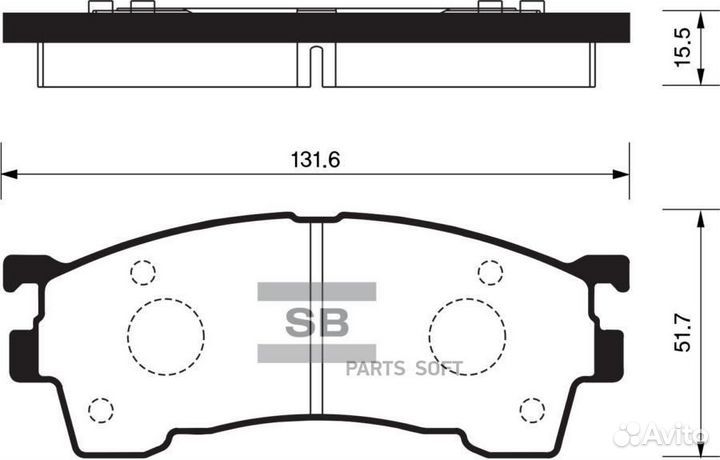 Sangsin brake SP2018 ррр»ррґРєРё срсррррср РґРёсрєррІср Mazda 626 1.8-2.5/2.0D/Xedos6 1.6 16V/2.0 92