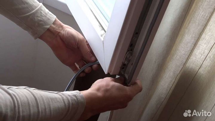 Ремонт пластиковых окон.Замена уплотнителя