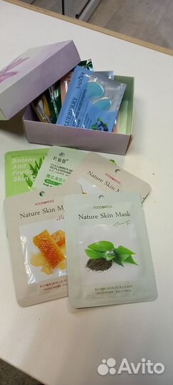 Подарочный набор для женщин(маски 5 шт +патчи 5 шт