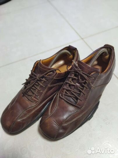 Туфли-ботин. Кожа