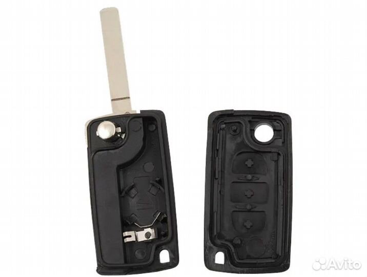 Корпус ключа Пежо Ситроен 3 кнопки