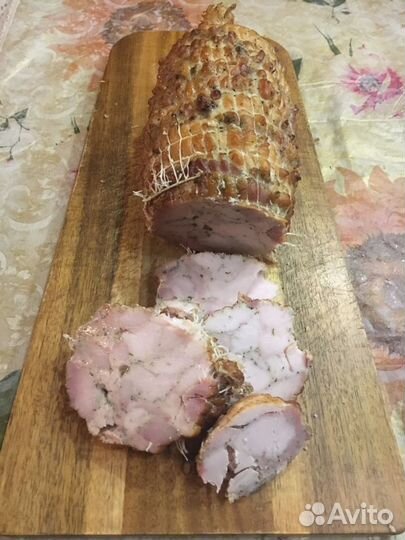 Копченое мясо, рыба, колбаса домашняя