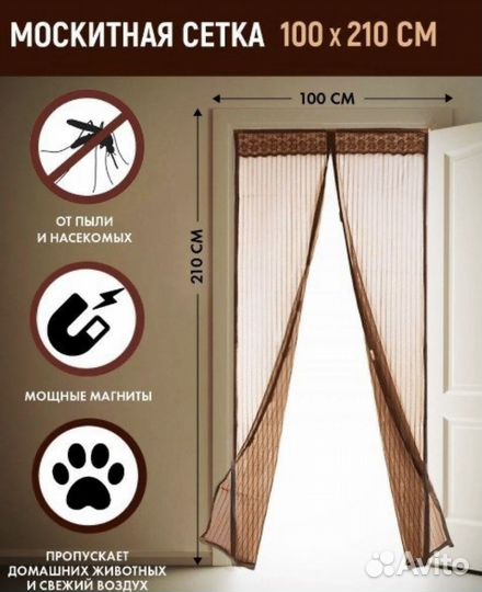 Антимоскитная дверная сетка