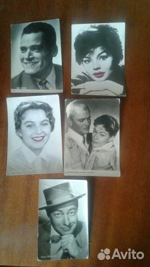 Старые открытки, артисты 1940-60 гг