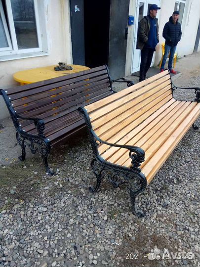 Скамейка на дачу (чугунная)