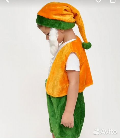 Новогодний костюм гномика для мальчика