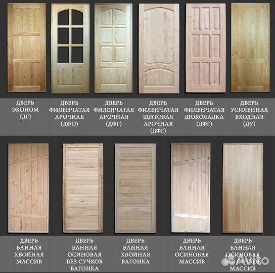 Двери деревянные