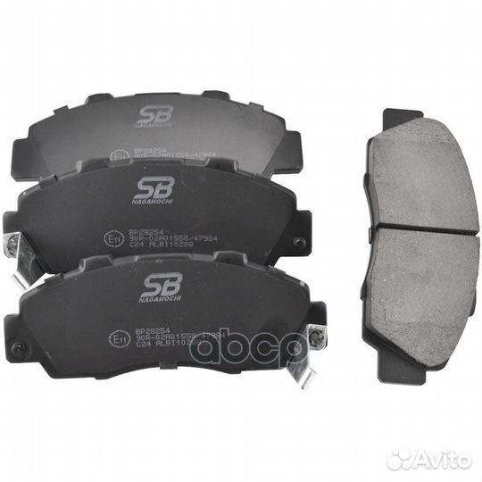 Колодки тормозные дисковые передние BP28254 SB
