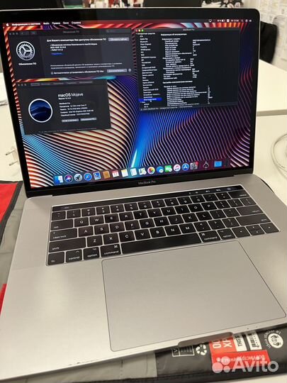 Apple macbook pro 15 i7 A1707 1 тб,Touch Bar с зар