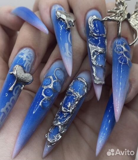 Крейзи ногти,наращивание ногтей, маникюр