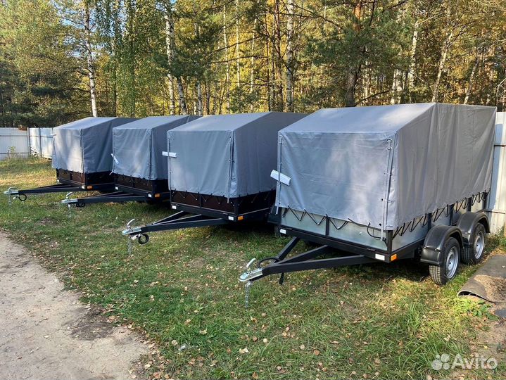 Прицеп двухосный 2.5х1.5 бортовой усиленный