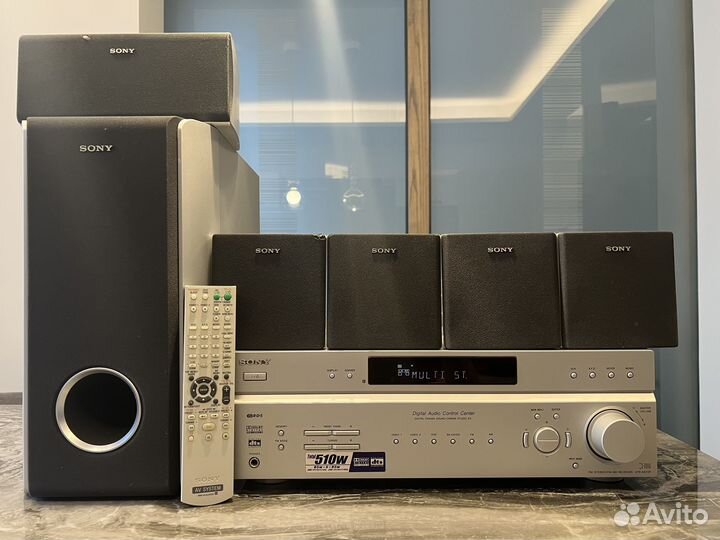 Домашний кинотеатр sony STR-K670P + DVD DVP- NS32