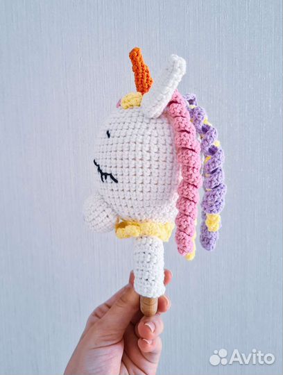 Погремушка прорезыватель деревянный