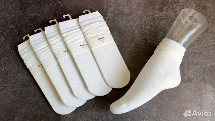 Носочки женские в рубчик