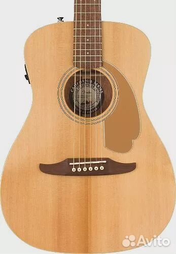 Электроакустическая гитара fender malibu player na
