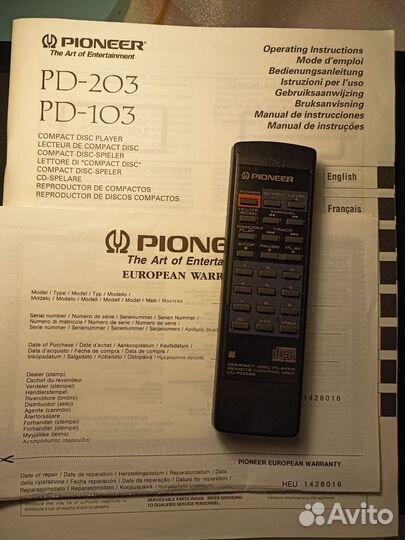 CD плеер pioneer PD - 203