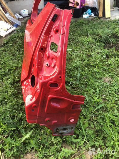 Крыло заднее четверть 3d Пежо 107, Ситроен С1