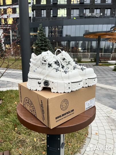 New Rock Tank White Leather оригинал