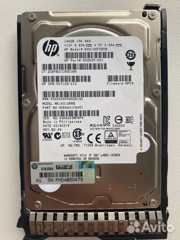 Жесткий диск HP 146Gb 15K MK1401grrb 507129-010