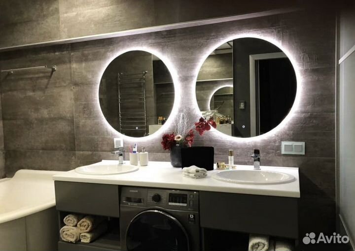 Зеркало с подсветкой круглое Juliet