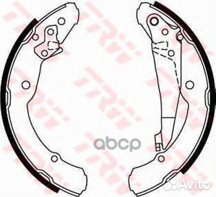 Колодки тормозные барабанные GS8639 TRW