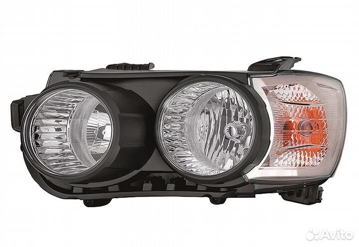 Фара левая Chevrolet Aveo T300 (Черная)