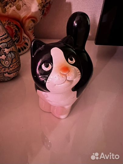 Статуэтка копилка тарелка котики