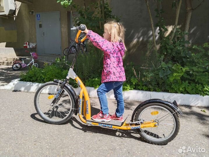 Самокат взрослый с большими колесами