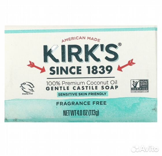 Американское кастильское мыло Kirk's