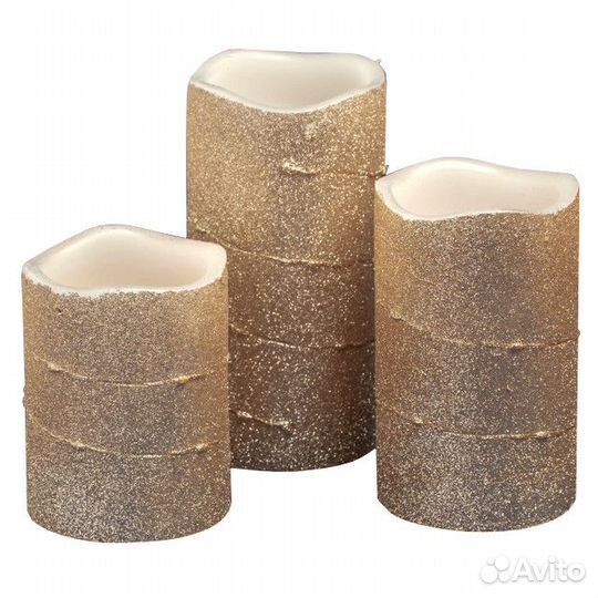 Набор светильников фотон Свеча LED золотой