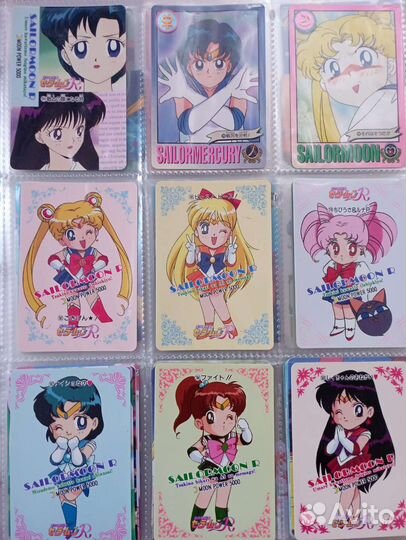 Карточки sailor moon 93,94,95 г оригинал