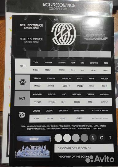 Наклейки nct: resonance Хэчан