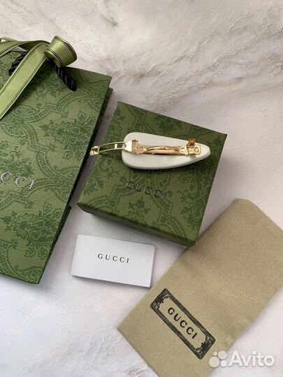 Заколка gucci с упаковкой