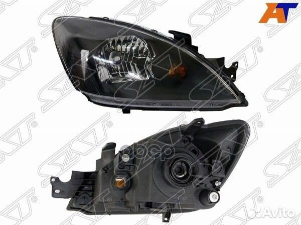 Фара mitsubishi lancer 03-10 RH черная (Евросвет)