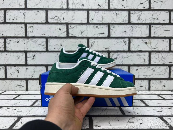 Кроссовки Adidas Campus Dark Green Gum (36-45)