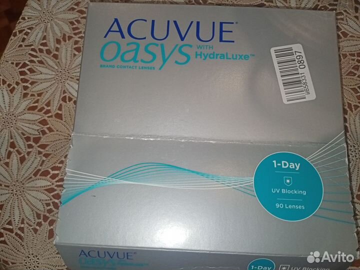 Контактные линзы однодневные Acuvue oasys на -7