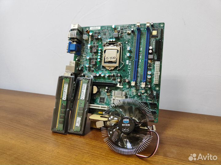 Материнская плата 1155+i5-3570+DDR3-8Gb+Кулер