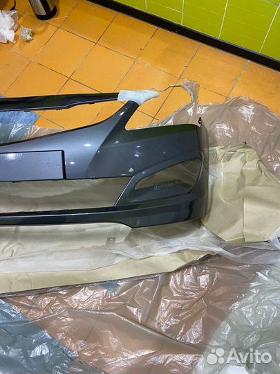 Передний бампер Hyundai Solaris 14-17 Серый