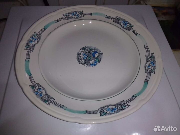 Блюдо Кузнецов тарелки зик фарфор фаянс