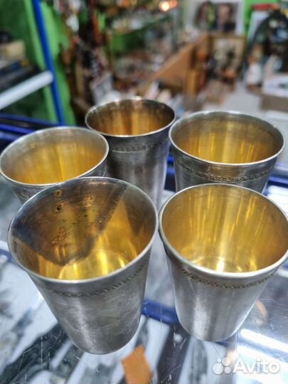 Мельхиоровые стопки, поштучно