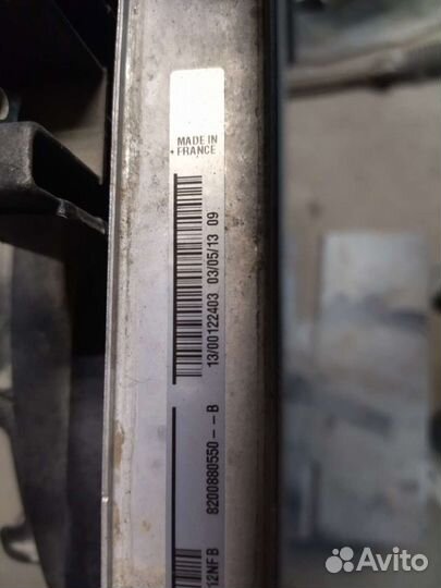 Радиатор охлаждения двигателя Renault Duster M/T д