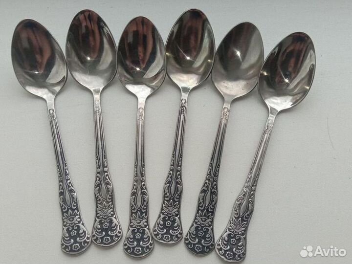 Ложечки чайные комплект 6 штуки СССР 1955 экспорт