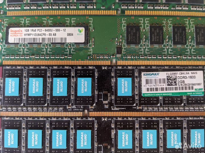 Оперативная память ddr1, 3, 4