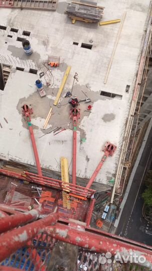 Аренда крепления башенного крана (пристежки)