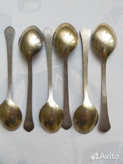Мельхиоровые ложки посеребренные
