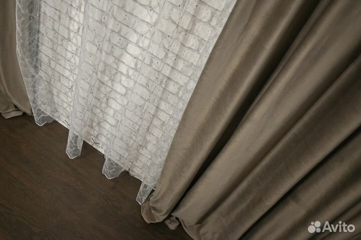 Прямые шторы блекаут на заказ